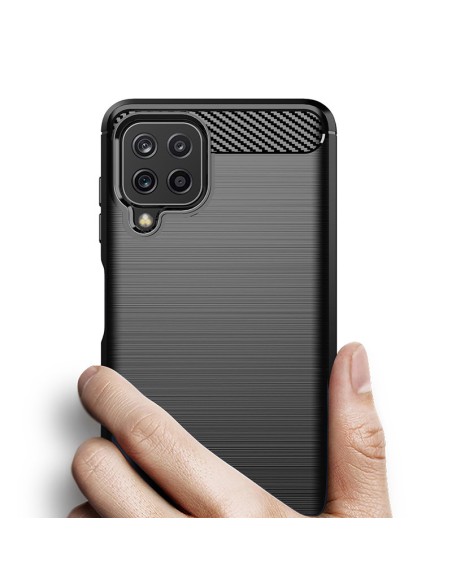 Carbon Case lankstus dangtelis Samsung Galaxy A22 4G juodas Carbon Case lankstus dangtelis Samsung Galaxy A22 4G juodas