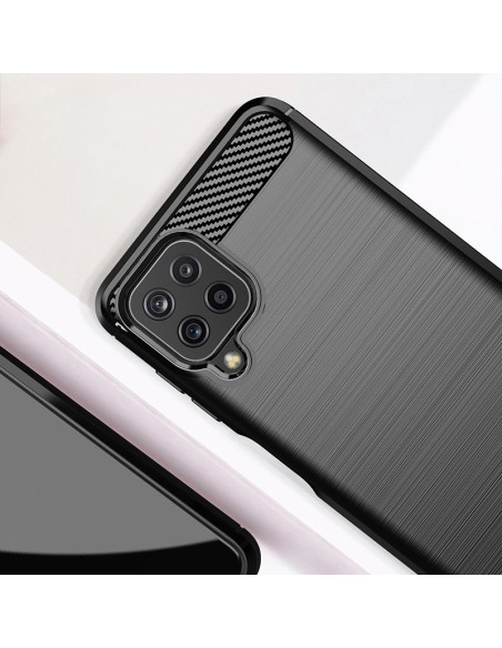 Carbon Case lankstus dangtelis Samsung Galaxy A22 4G juodas Carbon Case lankstus dangtelis Samsung Galaxy A22 4G juodas