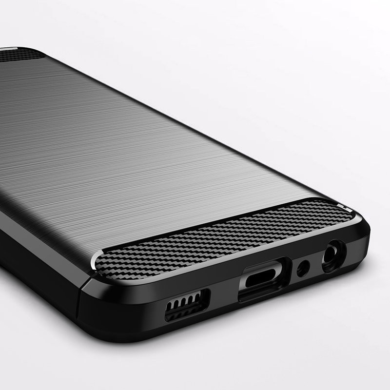 Carbon Case lankstus dangtelis Samsung Galaxy A22 4G juodas