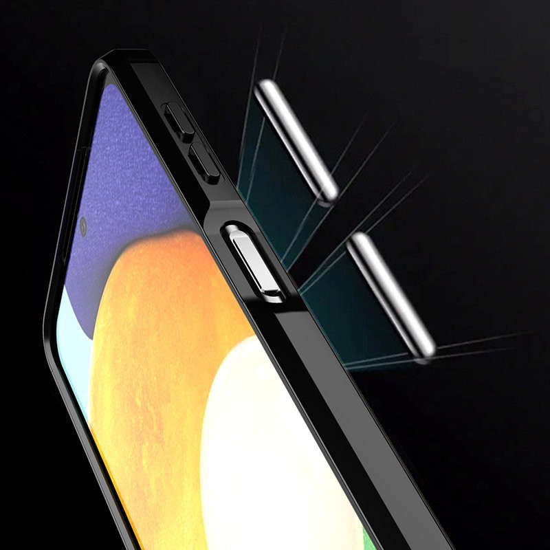 Carbon Case lankstus dangtelis Samsung Galaxy A22 4G juodas