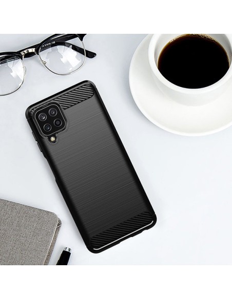 Carbon Case lankstus dangtelis Samsung Galaxy A22 4G juodas Carbon Case lankstus dangtelis Samsung Galaxy A22 4G juodas
