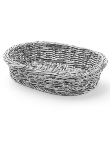Duonos krepšelis ovalus polipropileno pilkas 320x230x70 mm - Hendi 426647 Duonos krepšelis ovalus polipropileno pilkas 320x230x70 mm - Hendi 426647