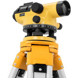 Optinis savaime išsilyginantis nivelyras su trikoju ir lazdele – padidinimas 32x sk. 38 mm