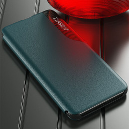 Eco Leather View Case elegantiškas atverčiamas dėklas su stovo funkcija, skirtas Samsung Galaxy A22 4G purple