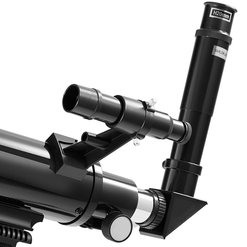 Astronominis refraktorinis teleskopas, skirtas 400 mm skersmens žvaigždžių stebėjimui. 70 mm