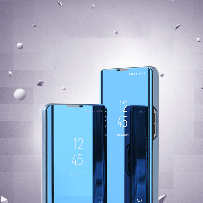 Clear View Case atverčiamas dangtelis, skirtas Samsung Galaxy A22 5G juodas