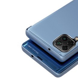 Clear View Case atverčiamas dangtelis, skirtas Samsung Galaxy A22 5G juodas