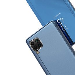 Clear View Case atverčiamas dangtelis, skirtas Samsung Galaxy A22 5G juodas