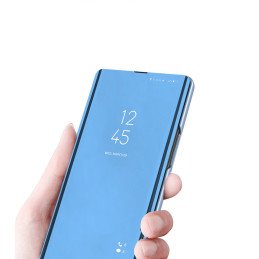 Clear View Case atverčiamas dangtelis, skirtas Samsung Galaxy A22 5G juodas