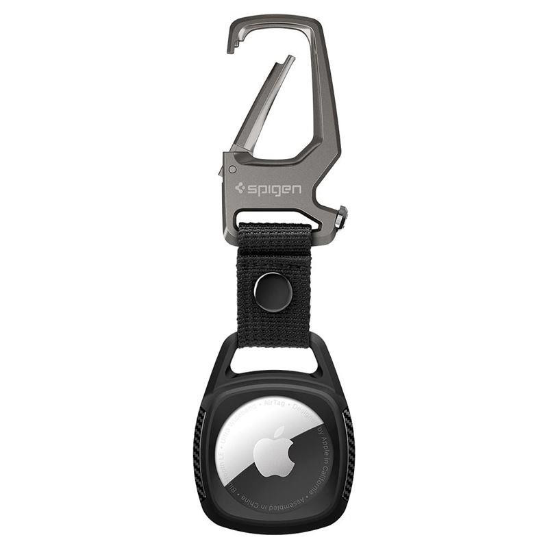 Spigen Rugged Armor dėklas Apple AirTag - matinė juoda
