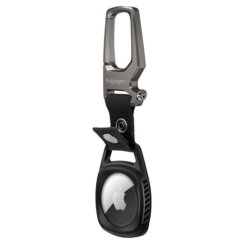 Spigen Rugged Armor dėklas Apple AirTag - matinė juoda