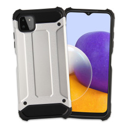 Hybrid Armor šarvuotas hibridinis dėklo dangtelis, skirtas Samsung Galaxy A22 5G juodas