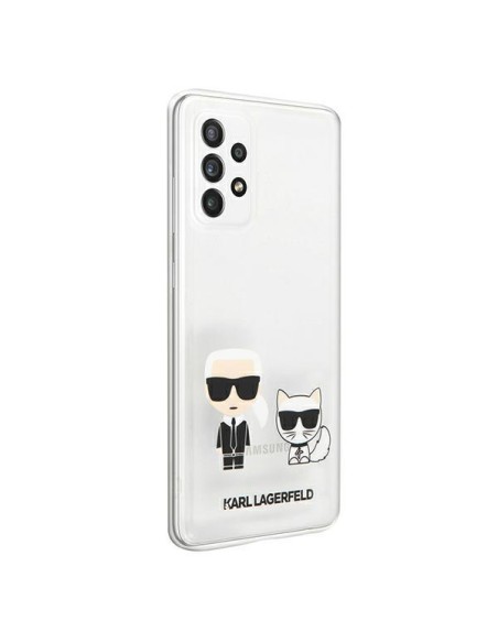 Karl Lagerfeld Karl&Choupette dėklas Samsung Galaxy A72 - skaidrus