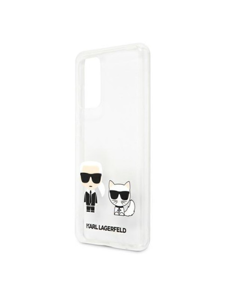 Karl Lagerfeld Karl&Choupette dėklas Samsung Galaxy A72 - skaidrus