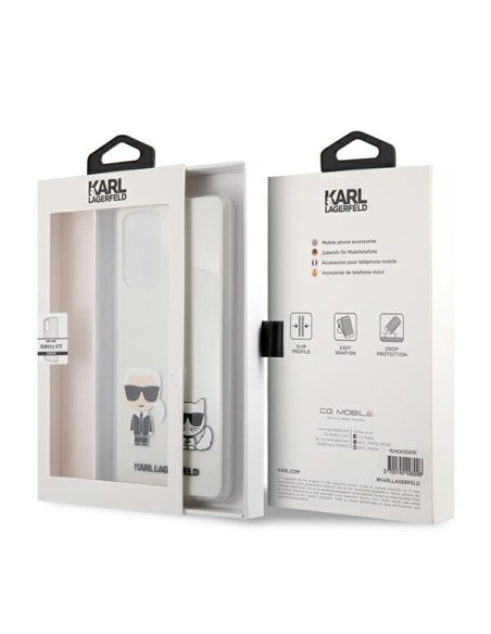 Karl Lagerfeld Karl&Choupette dėklas Samsung Galaxy A72 - skaidrus