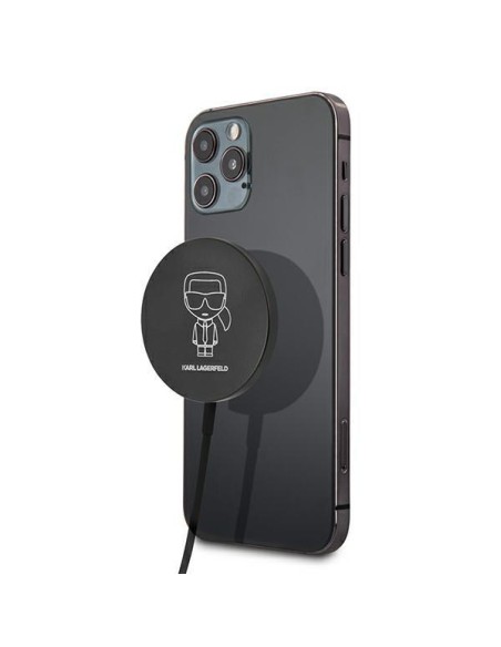 Karl Lagerfeld 15W indukcinis įkroviklis su MagSafe - juodas