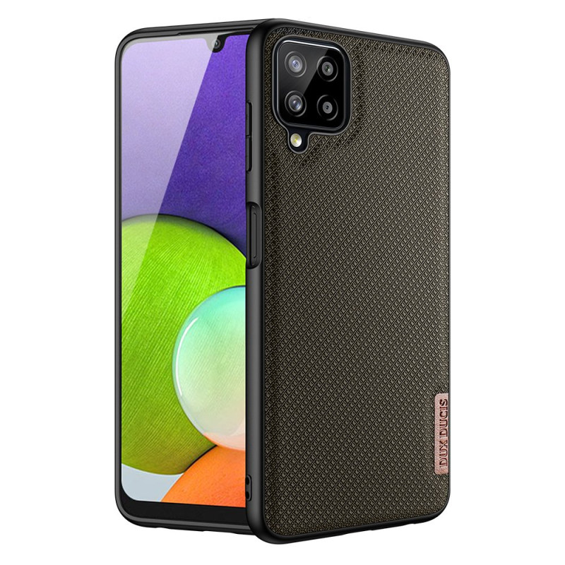 Dux Ducis Fino dėklo dangtelis, padengtas nailono medžiaga, skirtas Samsung Galaxy A22 4G žaliai
