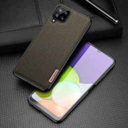 Dux Ducis Fino dėklo dangtelis, padengtas nailono medžiaga, skirtas Samsung Galaxy A22 4G žaliai