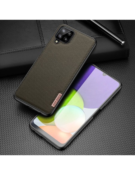 Dux Ducis Fino dėklo dangtelis, padengtas nailono medžiaga, skirtas Samsung Galaxy A22 4G žaliai Dux Ducis Fino dėklo dangtelis, padengtas nailono medžiaga, skirtas Samsung Galaxy A22 4G žaliai