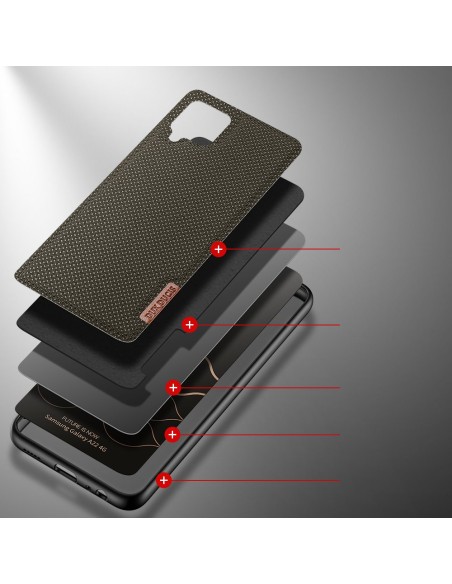 Dux Ducis Fino dėklo dangtelis, padengtas nailono medžiaga, skirtas Samsung Galaxy A22 4G žaliai Dux Ducis Fino dėklo dangtelis, padengtas nailono medžiaga, skirtas Samsung Galaxy A22 4G žaliai
