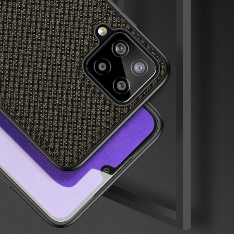 Dux Ducis Fino dėklo dangtelis, padengtas nailono medžiaga, skirtas Samsung Galaxy A22 4G žaliai
