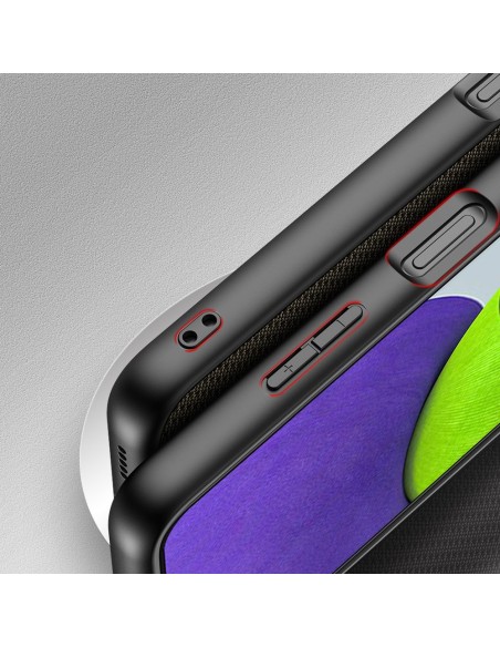 Dux Ducis Fino dėklo dangtelis, padengtas nailono medžiaga, skirtas Samsung Galaxy A22 4G žaliai Dux Ducis Fino dėklo dangtelis, padengtas nailono medžiaga, skirtas Samsung Galaxy A22 4G žaliai