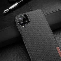 Dux Ducis Fino dėklo dangtelis, padengtas nailono medžiaga, skirtas Samsung Galaxy A22 4G žaliai