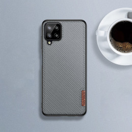Dux Ducis Fino dėklo dangtelis, padengtas nailono medžiaga, skirtas Samsung Galaxy A22 4G žaliai