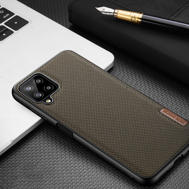 Dux Ducis Fino dėklo dangtelis, padengtas nailono medžiaga, skirtas Samsung Galaxy A22 4G žaliai