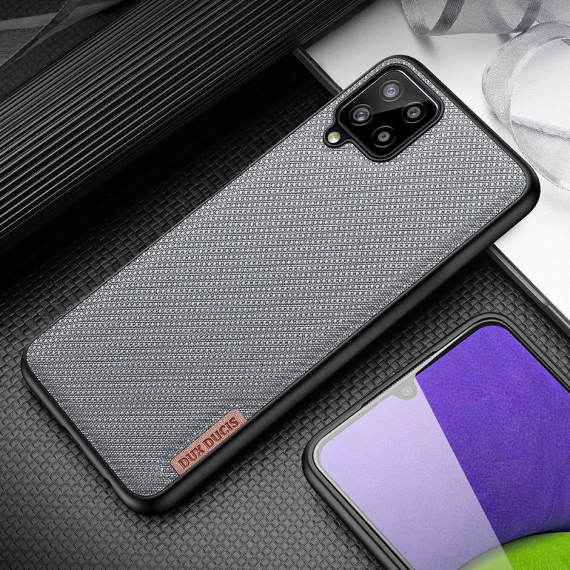 Dux Ducis Fino dėklo dangtelis, padengtas nailono medžiaga, skirtas Samsung Galaxy A22 4G žaliai