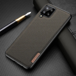 Dux Ducis Fino dėklo dangtelis, padengtas nailono medžiaga, skirtas Samsung Galaxy A22 4G žaliai