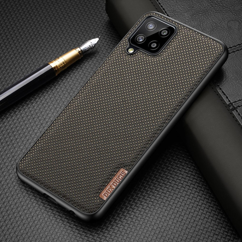 Dux Ducis Fino dėklo dangtelis, padengtas nailono medžiaga, skirtas Samsung Galaxy A22 4G žaliai