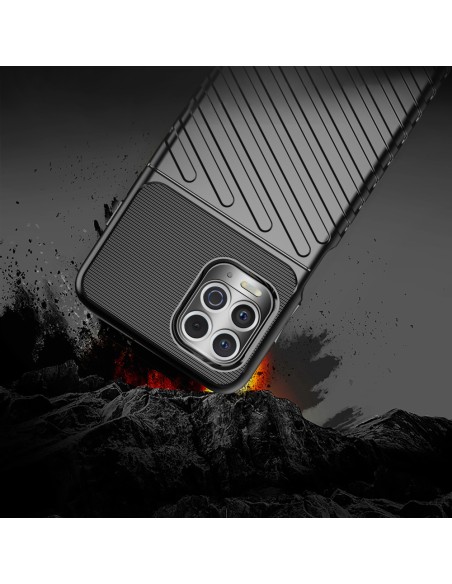 Thunder Case lankstus šarvuotas dangtelis, skirtas Motorola Moto G100 / Edge S juodas