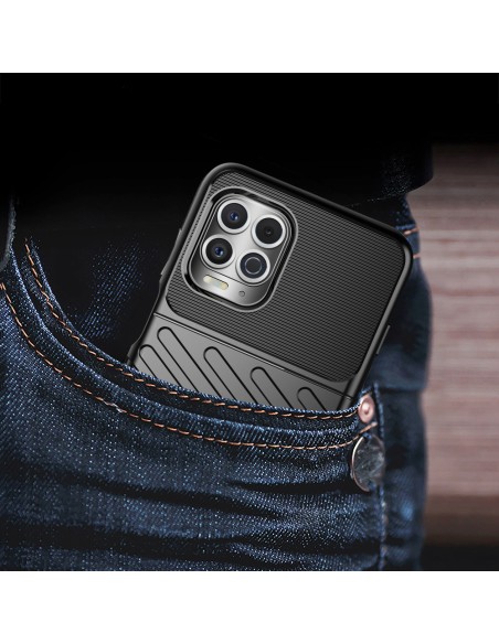 Thunder Case lankstus šarvuotas dangtelis, skirtas Motorola Moto G100 / Edge S juodas