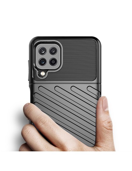 Thunder Case lankstus šarvuotas dėklas Samsung Galaxy A22 4G žalias