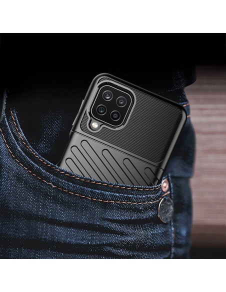 Thunder Case lankstus šarvuotas dėklas Samsung Galaxy A22 4G žalias