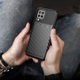 Thunder Case lankstus šarvuotas dėklas, skirtas Samsung Galaxy A22 4G mėlynas