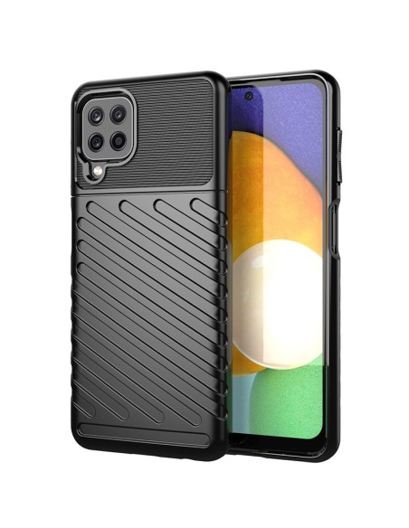 Thunder Case lankstus šarvuotas dėklas Samsung Galaxy A22 4G juodas