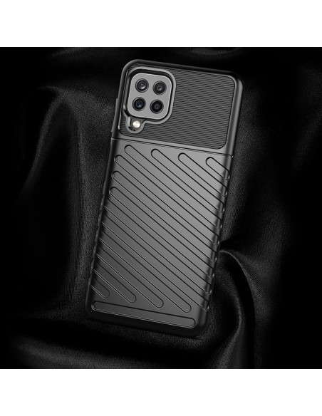 Thunder Case lankstus šarvuotas dėklas Samsung Galaxy A22 4G juodas