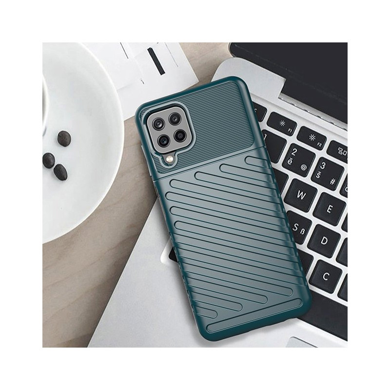 Thunder Case lankstus šarvuotas dėklas Samsung Galaxy A22 4G juodas