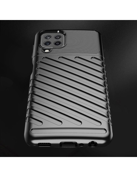 Thunder Case lankstus šarvuotas dėklas Samsung Galaxy A22 4G juodas