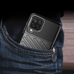 Thunder Case lankstus šarvuotas dėklas Samsung Galaxy A22 4G juodas