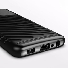 Thunder Case lankstus šarvuotas dėklas Samsung Galaxy A22 4G juodas