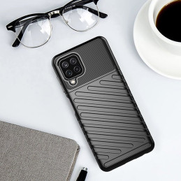 Thunder Case lankstus šarvuotas dėklas Samsung Galaxy A22 4G juodas