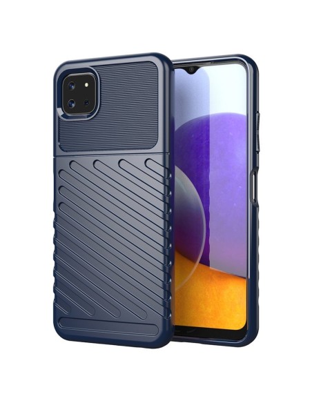 Thunder Case lankstus šarvuotas dėklas, skirtas Samsung Galaxy A22 5G mėlynas