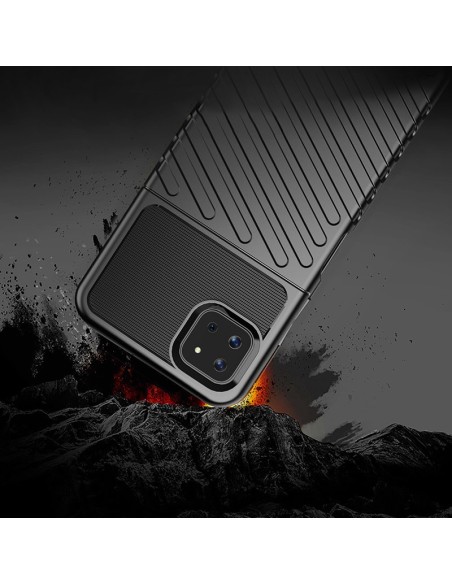 Thunder Case lankstus šarvuotas dėklas, skirtas Samsung Galaxy A22 5G mėlynas