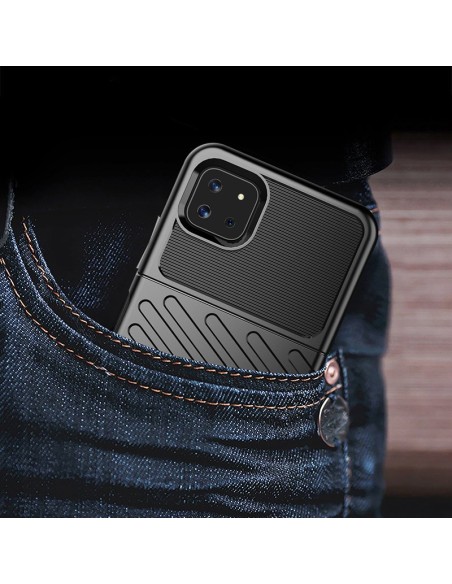 Thunder Case lankstus šarvuotas dėklas, skirtas Samsung Galaxy A22 5G mėlynas