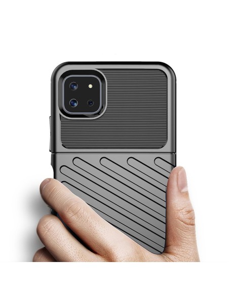 Thunder Case lankstus šarvuotas dėklas Samsung Galaxy A22 5G juodas