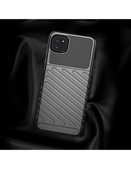 Thunder Case lankstus šarvuotas dėklas Samsung Galaxy A22 5G juodas