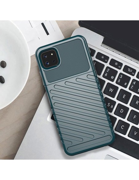 Thunder Case lankstus šarvuotas dėklas Samsung Galaxy A22 5G juodas